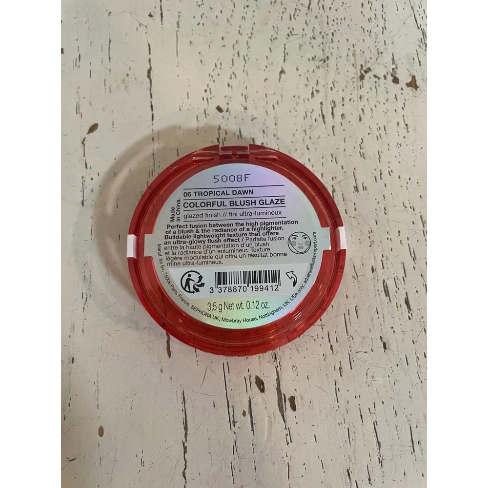 Sephora Colorful Blush Glaze Tropical Dawn‎ 06 3.5g 0.12oz NEW Broken Seal